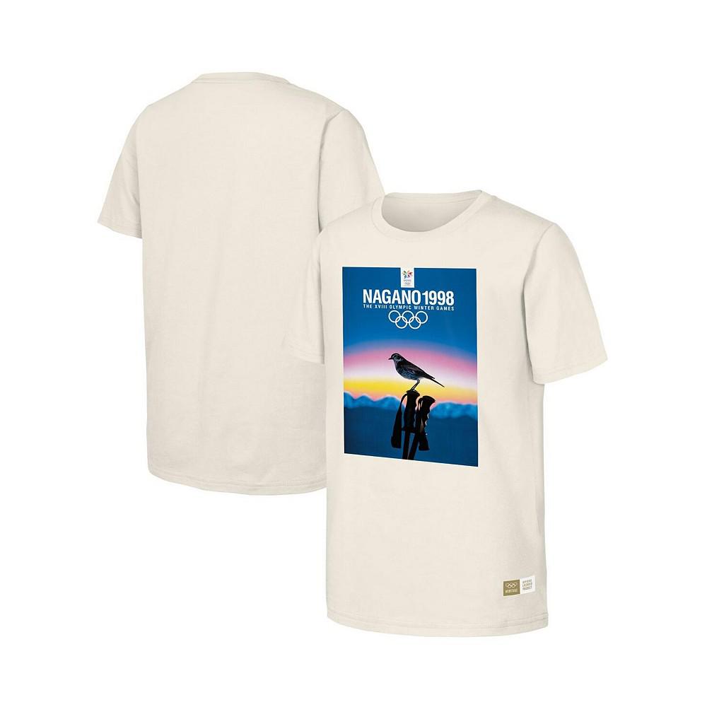 Outerstuff Men's Natural 1998 Nagano Games Olympic Heritage T-shirt