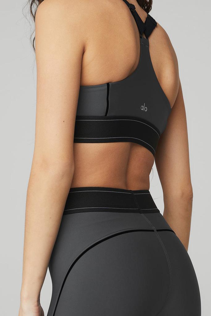 Alo Airlift High-Waist Suit Up Legging - Anthracite/Black - Pants
