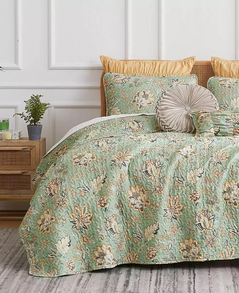 SOUTHSHORE FINE LINENS Jacobean Willow 7 Piece Quilt Set