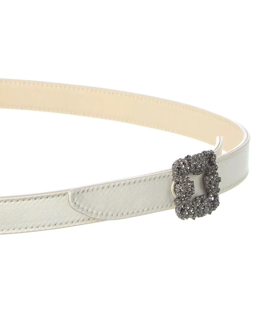 Manolo Blahnik Hangisi 20 Satin Belt 2