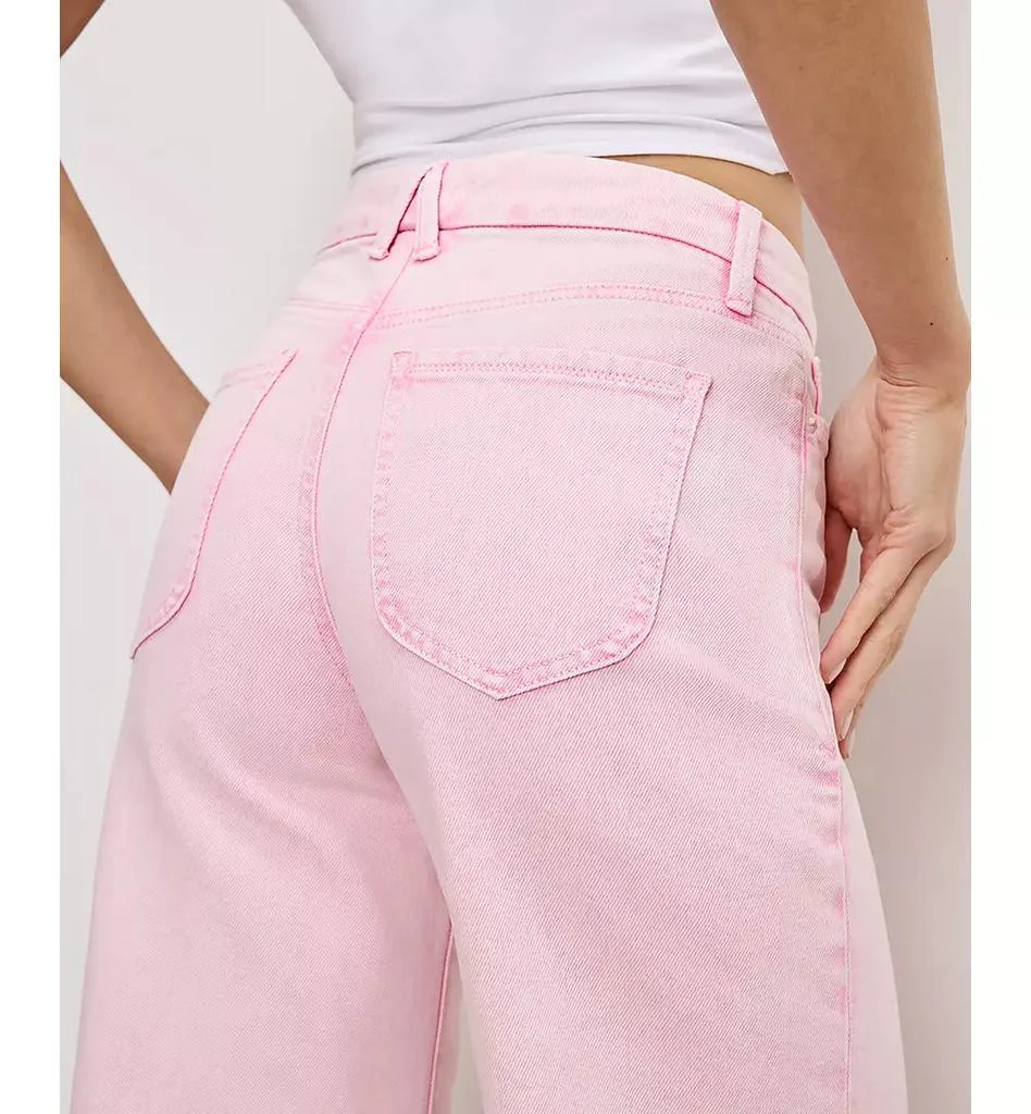 Good American Women's Good Waist Palazzo Cropped Jeans 4
