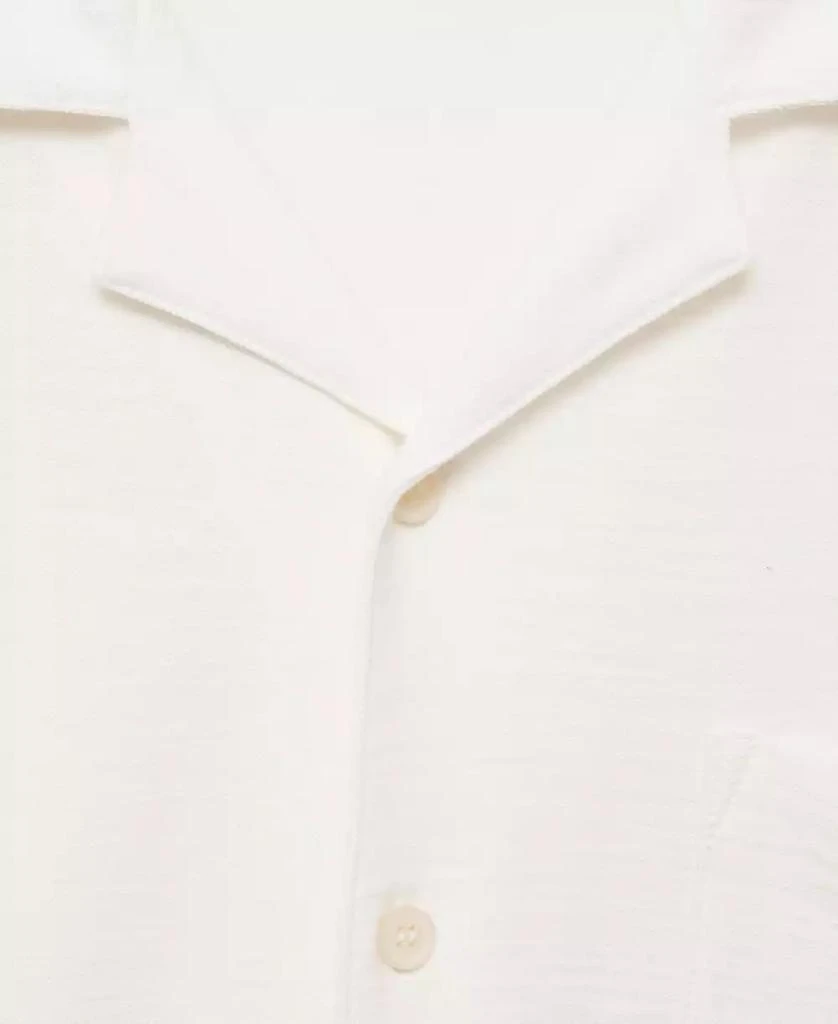 Mango Men's Chest-Pocket Cotton Shirt 4