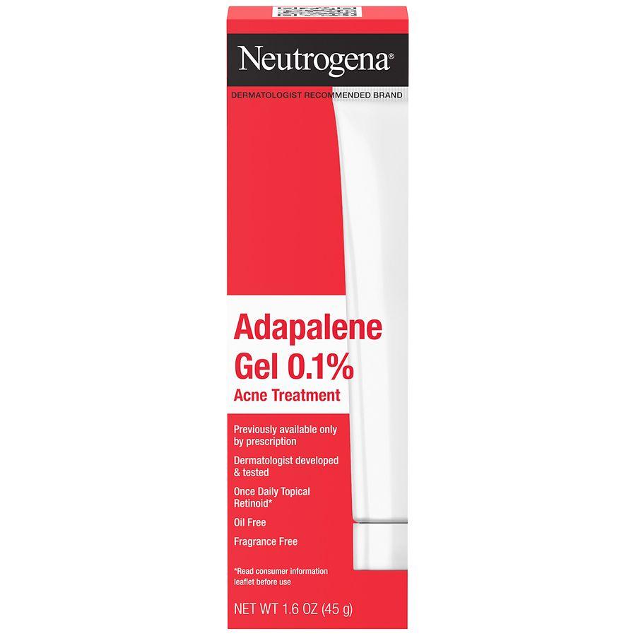 Neutrogena 0.1% Adapalene Gel Acne Treatment Fragrance-Free