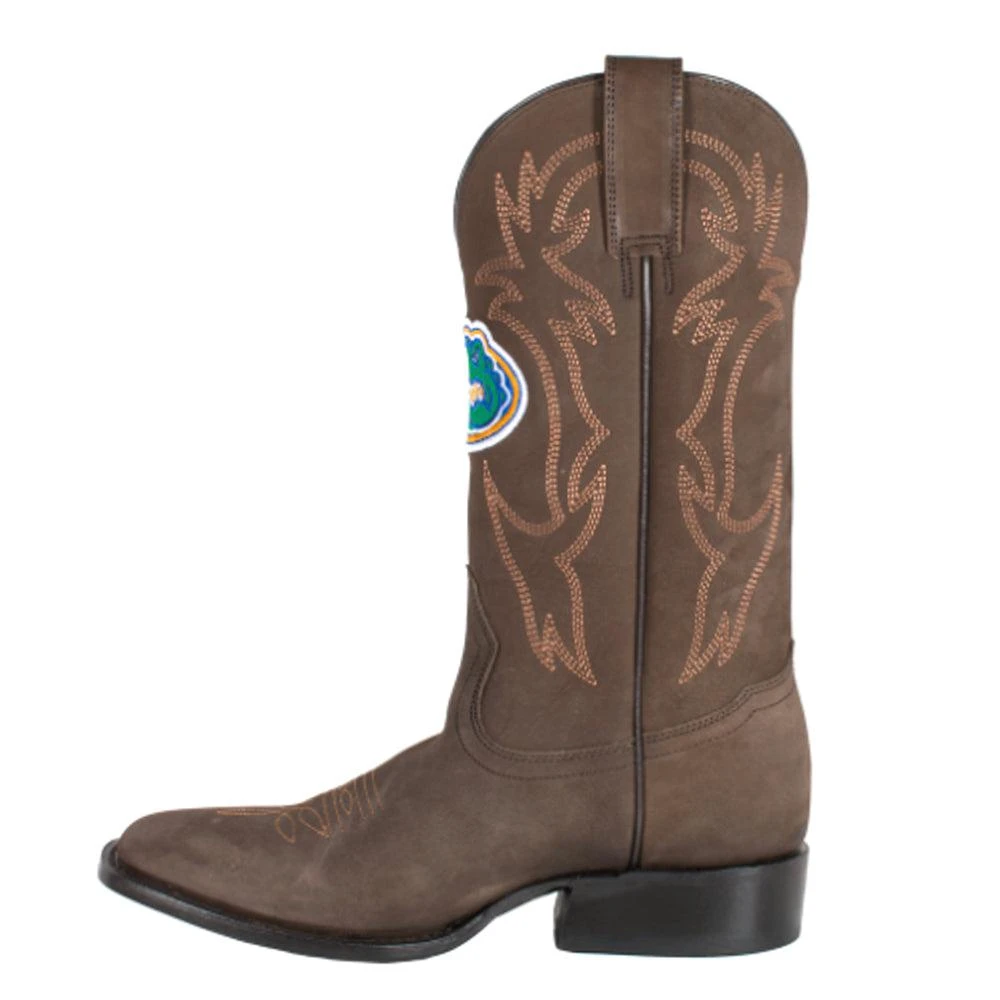 Gameday Boots University of Florida Embroidered Round Toe Pull On Cowboy Boots 3