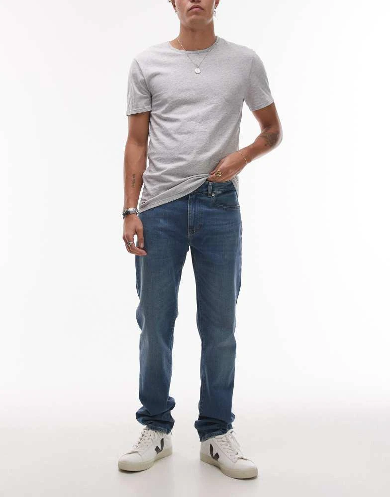 Lacoste Lacoste straight leg denim jeans in lightwash blue 1