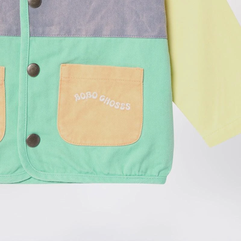 BOBO CHOSES Colour-block Jacket in Cotton 3