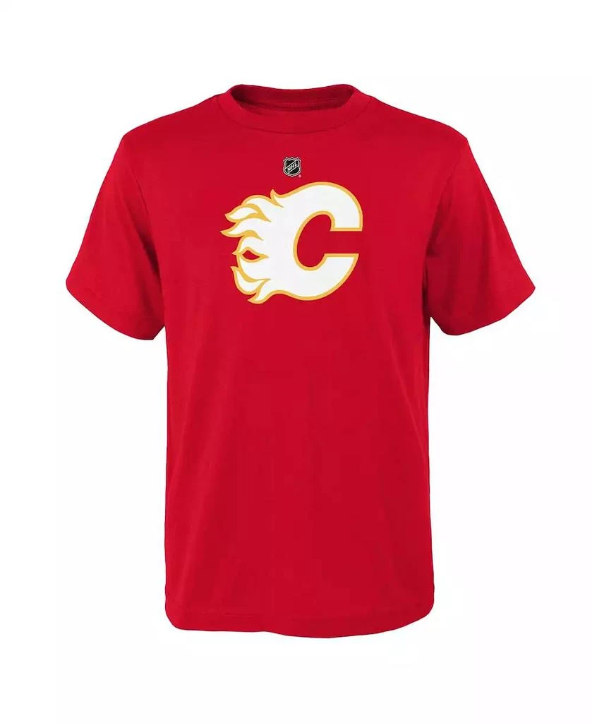 Outerstuff Big Boys and Girls Red Calgary Flames Primary Logo T-Shirt 1