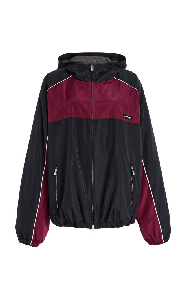 Miu Miu Miu Miu Logo-Patch Zipped Bomber Jacket - Jackets