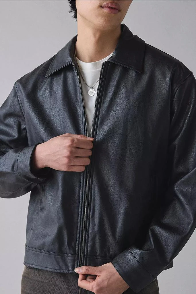BDG BDG Faux Leather Zip Jacket