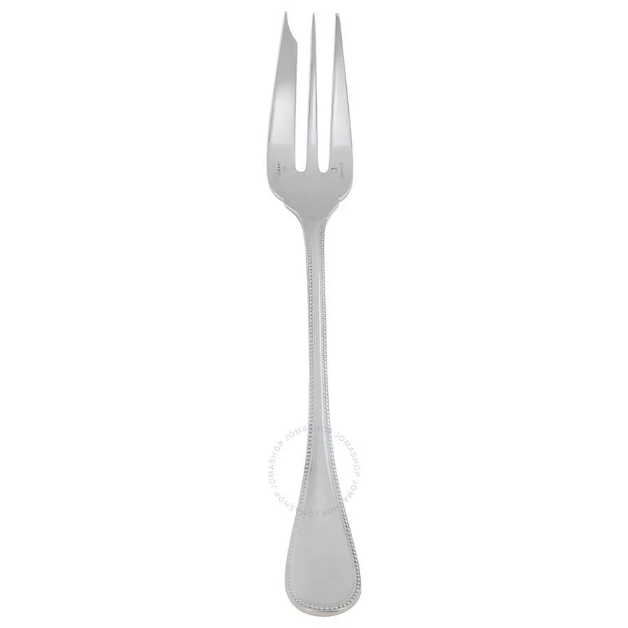 Christofle Sterling Silver Perles Serving Fork 1416-007 1