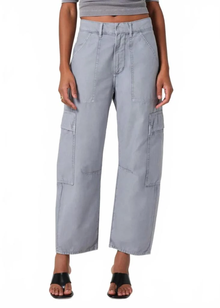 Citizens of Humanity Marcelle Low Slung Easy Cargo Pants In Hematite 1