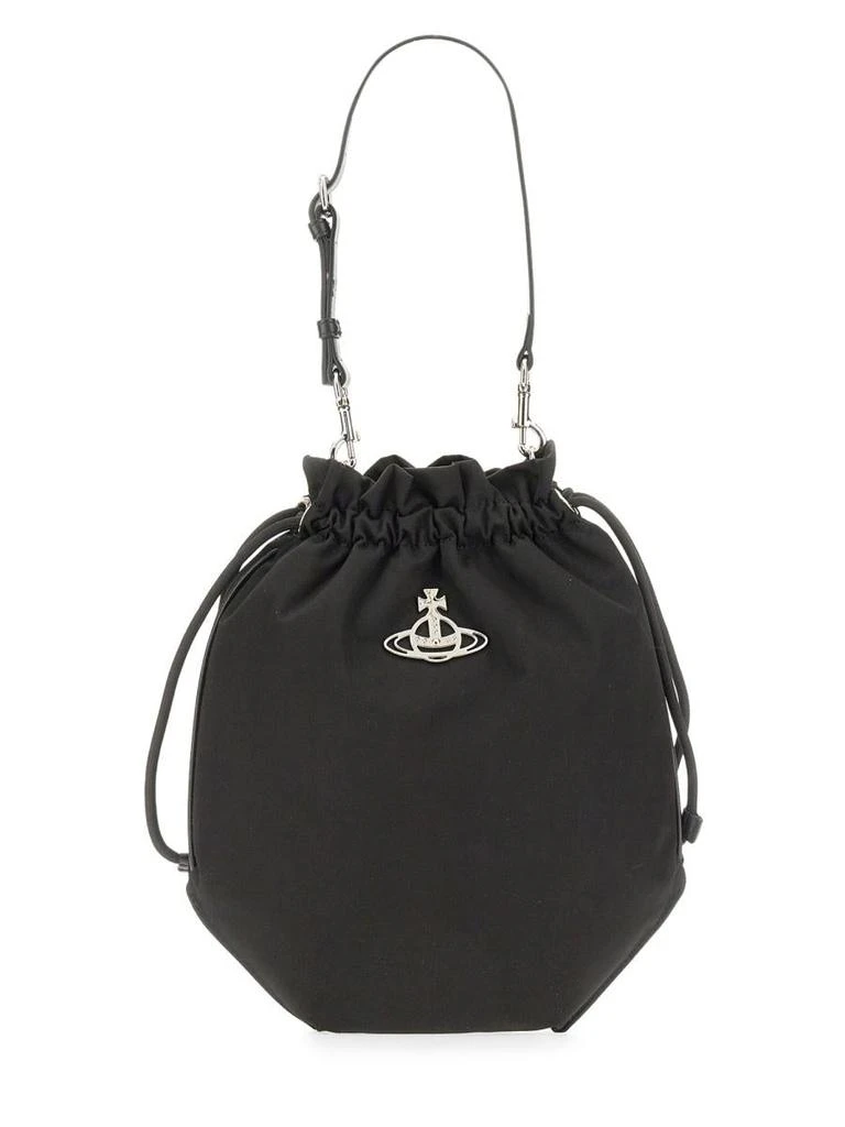 VIVIENNE WESTWOOD VIVIENNE WESTWOOD RE-NYLON DRAWSTRING CLUTCH SET 1