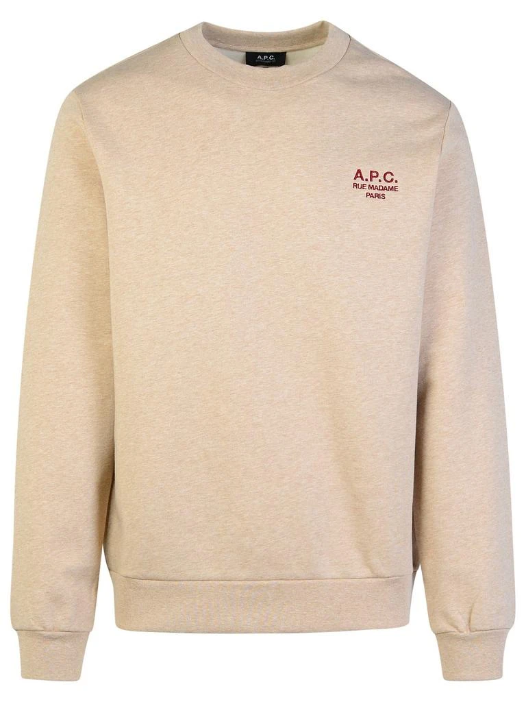 A.P.C. A.P.C. Logo Embroidered Crewneck Sweatshirt 1