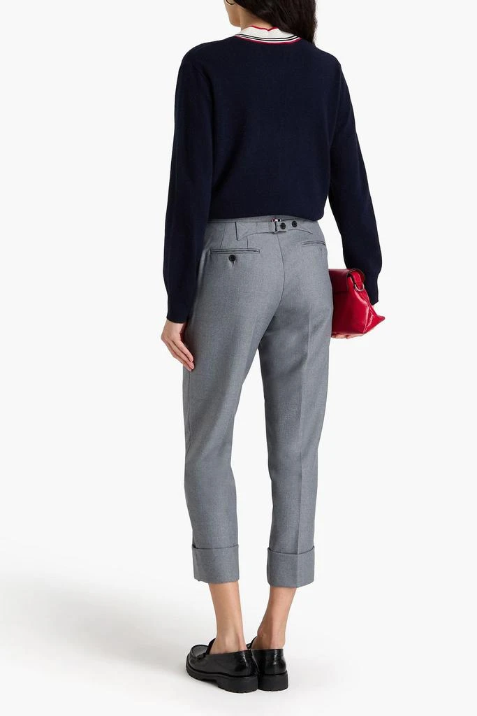 Thom Browne Cropped twill tapered pants 3
