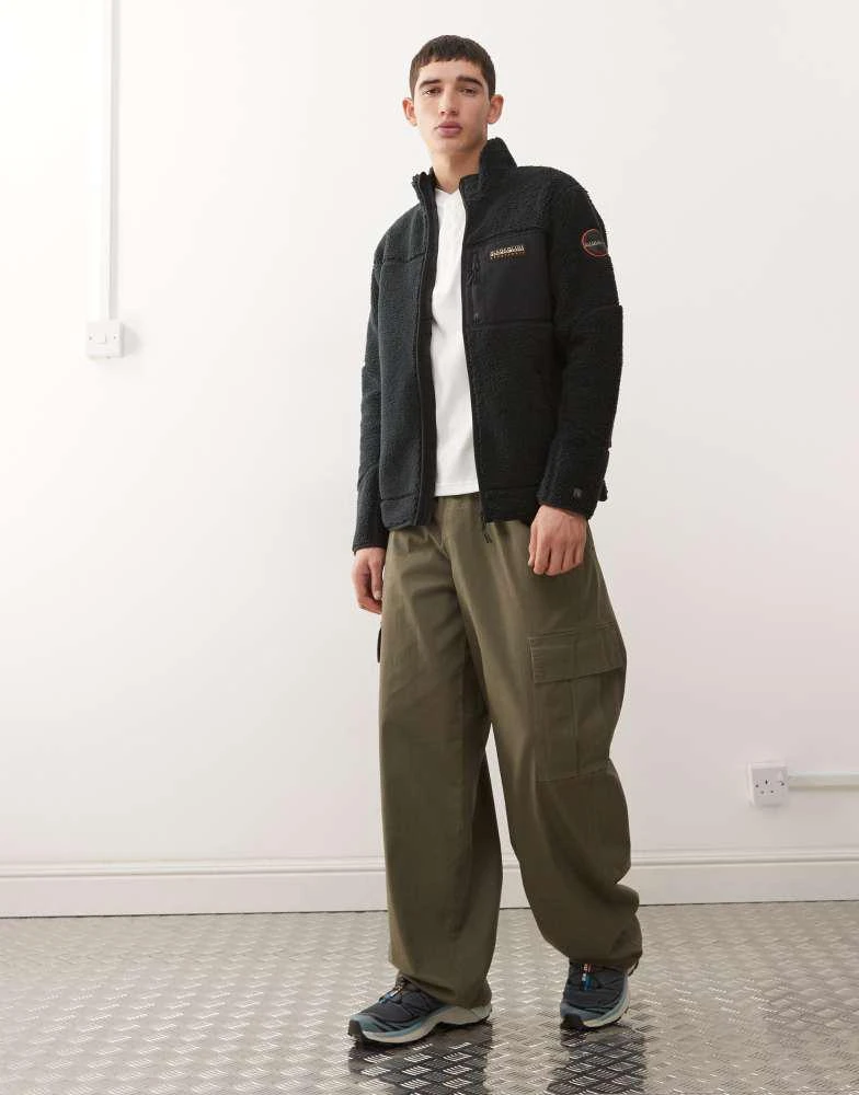 NAPAPIJRI Napapijri Yupik fleece jacket in black 2