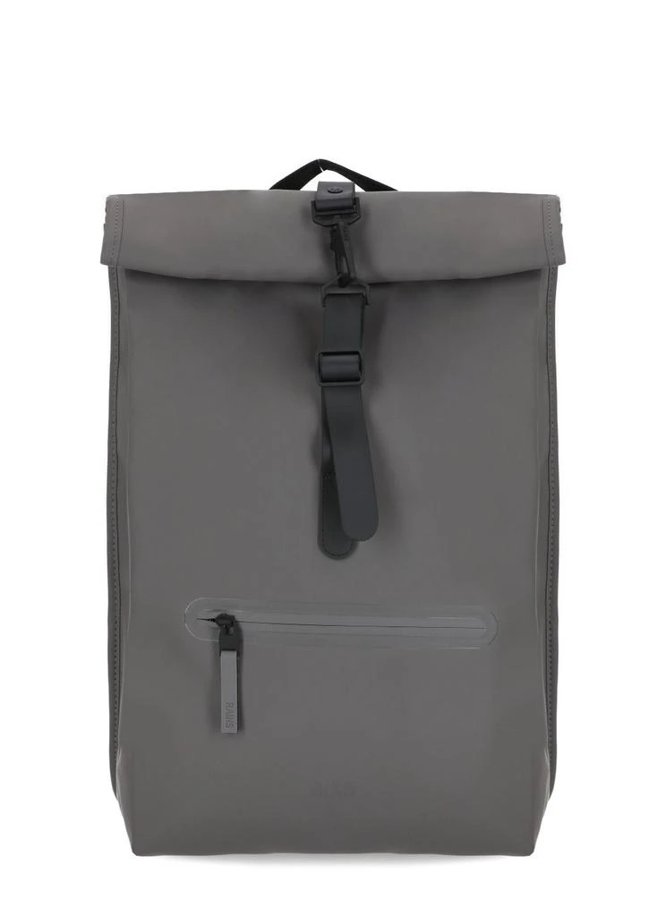 RAINS Rains Rolltop Rucksack Logo Detailed Backpack 1