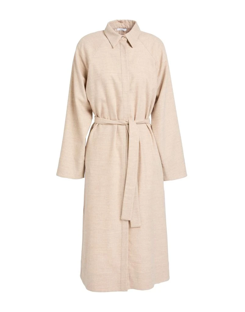 proenza schouler beige wrap dress Proenza Schouler White Label Women's Zola Wool-Blend Sheath Maxi Dress - Off White