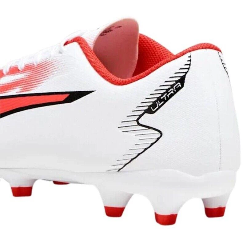 Puma Ultra Play FG/AG 107423-01 Mens US 12 White Fire Orchid Soccer Cleats TF349 5