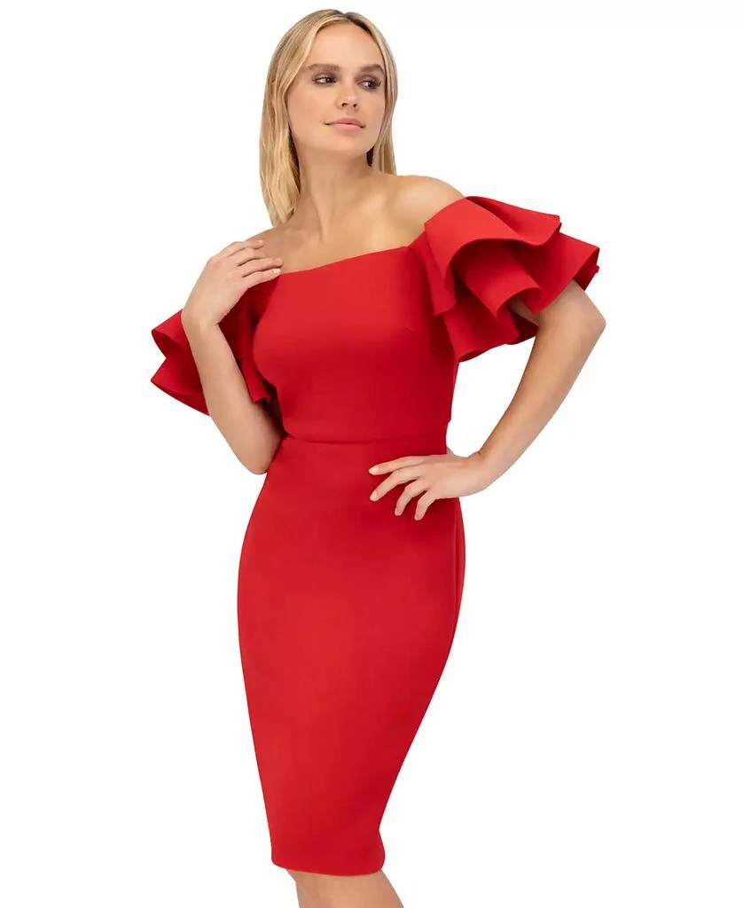 Eliza J Women's Ruffled Off-The-Shoulder Dress 4