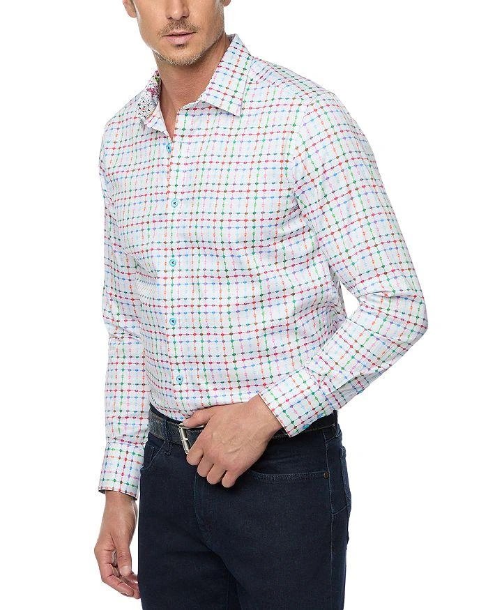 Robert Graham Ashbrook Textural Pattern Button Down Shirt   1