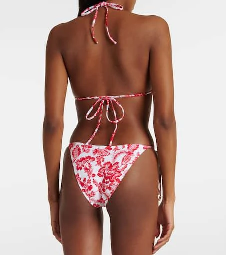 MELISSA ODABASH Miami ring-detail floral bikini top 3