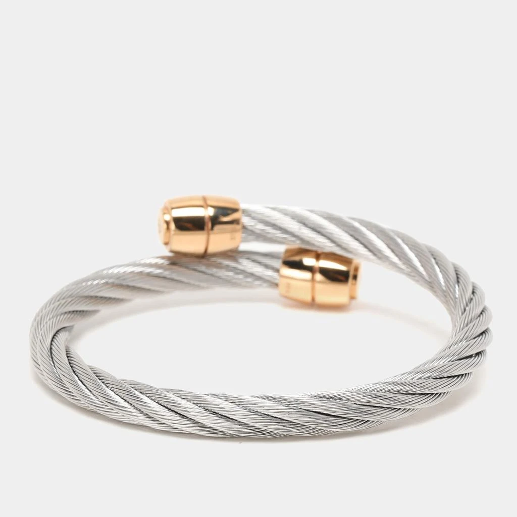 Charriol Charriol Silver/Rose Tone Steel Celtic Olive Cable Bracelet 4