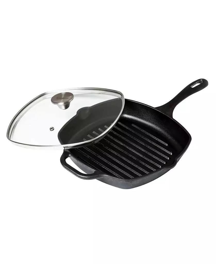 Victoria Glass Lid with Stainless Steel Knob for 10" Grill Pan 3