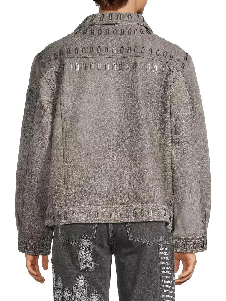 Who Decides War Hardware Leather Jacket 5
