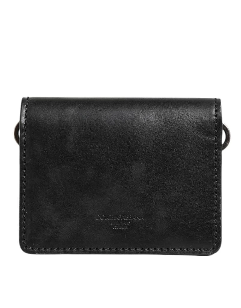 Dolce 
Gabbana Leather Bifold Card Holder Mens Coin Purse Key Clip Men
s Wallet (Pre-Owned)