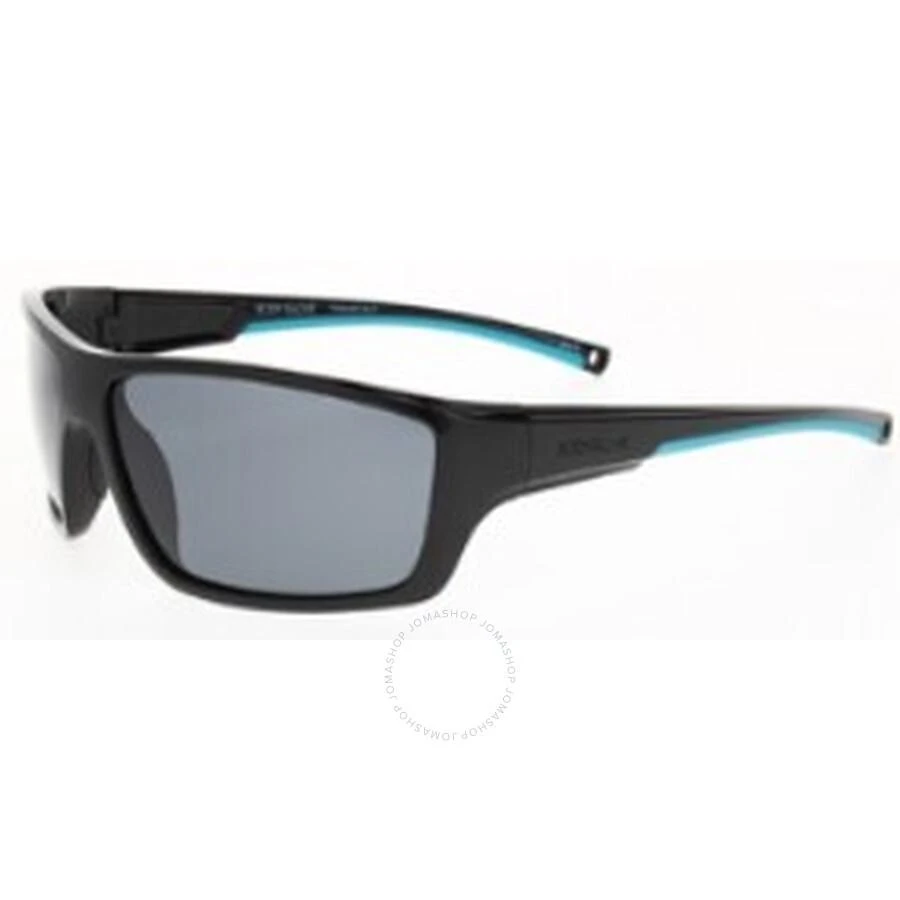 Body Glove BGFL 25 425 Polarized Smoke Mirror Wrap Men's Sunglasses 10270147.CGR BLKSMK 1
