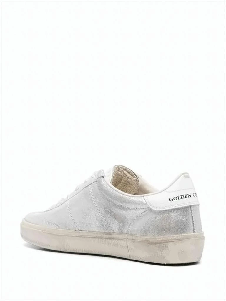 Golden Goose Metallic Silver Leather Low-Top Sneakers 3
