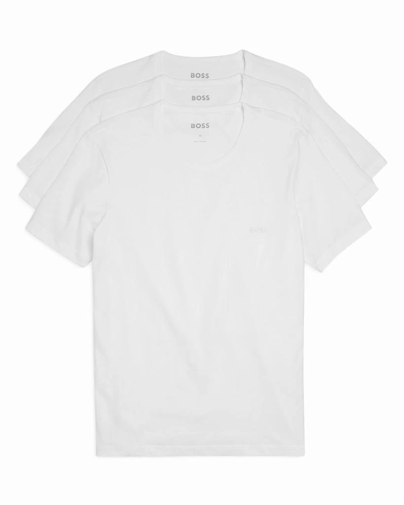 Hugo Boss Classic Cotton Slim Fit Logo Crewneck Tees, Pack of 3 1