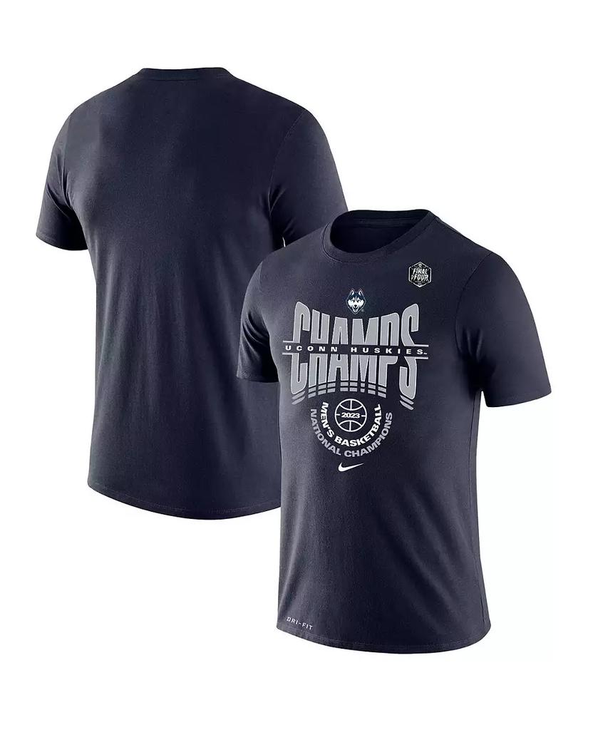 NIKE Navy UConn Huskies 2023 NCAA Men's Basketball National Champions Locker Room Big and Tall Performance T-shirt