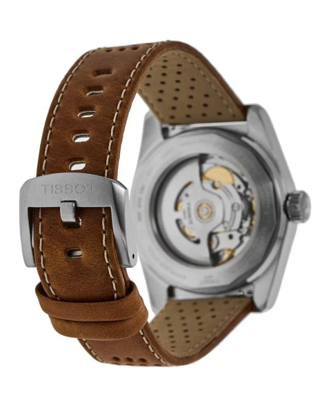 Tissot Tissot PR516 Powermatic 80 Automatic Black Dial Leather Strap Unisex Watch T149.407.16.051.00 4
