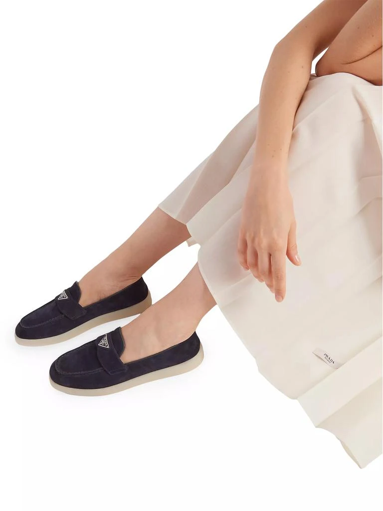 Prada Suede Leather Loafers 2