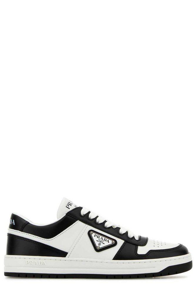 Prada Prada Downtown Two-Toned Laced Sneakers