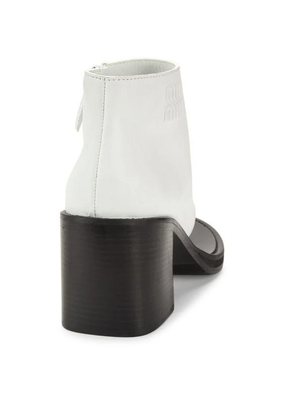 Miu Miu Leather Ankle Thong Boots 3
