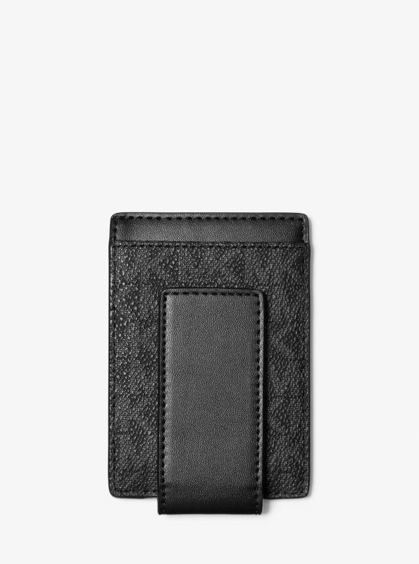 Michael Kors Cooper Signature Logo Money Clip Card Case