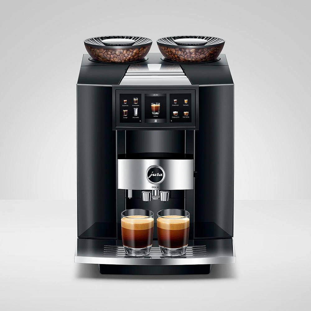 JURA GIGA 10 Hot
Cold Brew with Two Bean Hoppers in Diamond Black 1