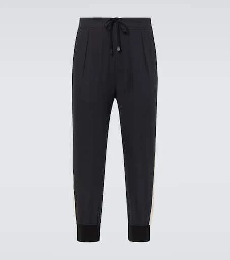 Tom Ford Cotton and silk twill sweatpants 1