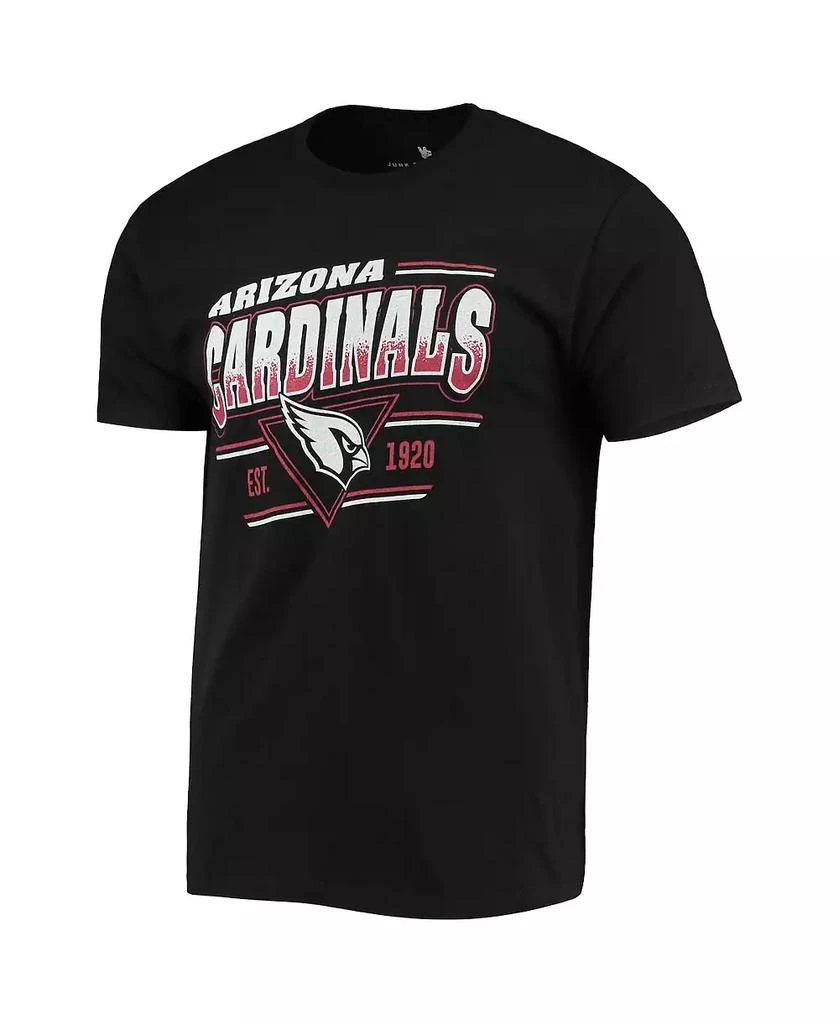 Junk Food Men's Black Arizona Cardinals Throwback T-shirt 3