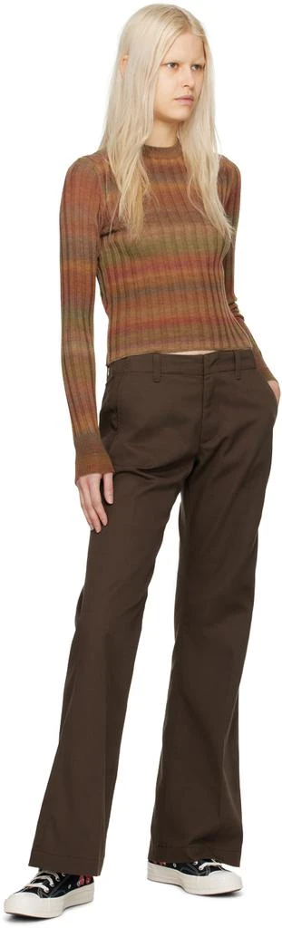 Re/Done Brown Flared Trousers 4