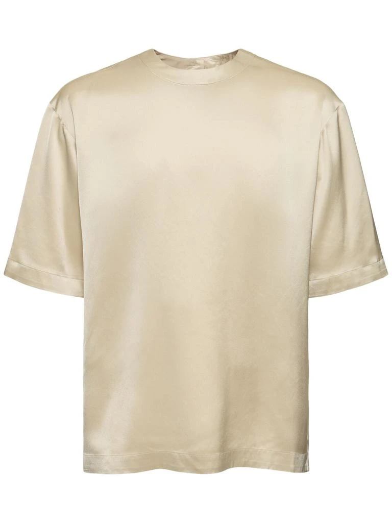 Nanushka Boxy Tech Satin T-shirt 1