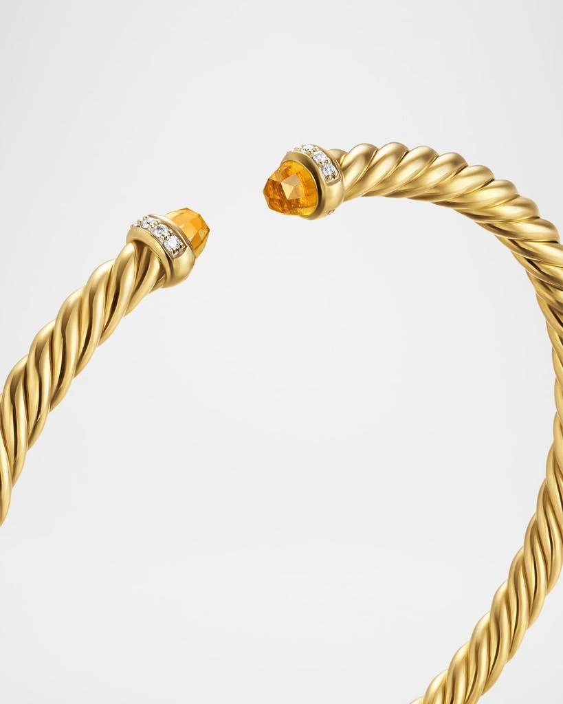 David Yurman Modern Cablespira Bracelet in 18K Gold with Gemstones and Diamonds, 4mm 5