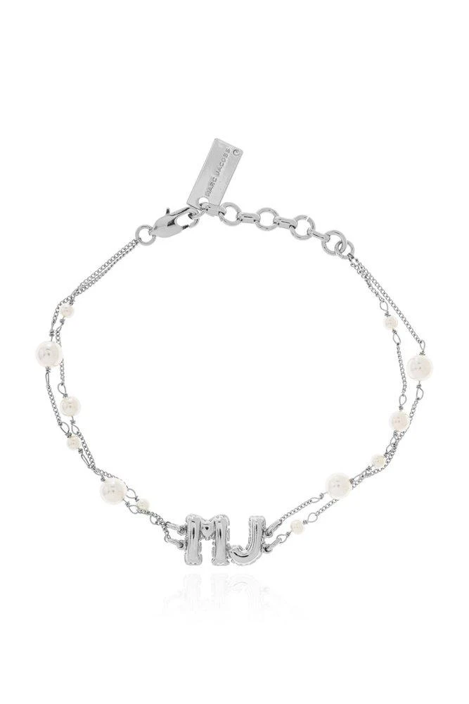 Marc Jacobs Marc Jacobs Logo Charm Embellished Bracelet