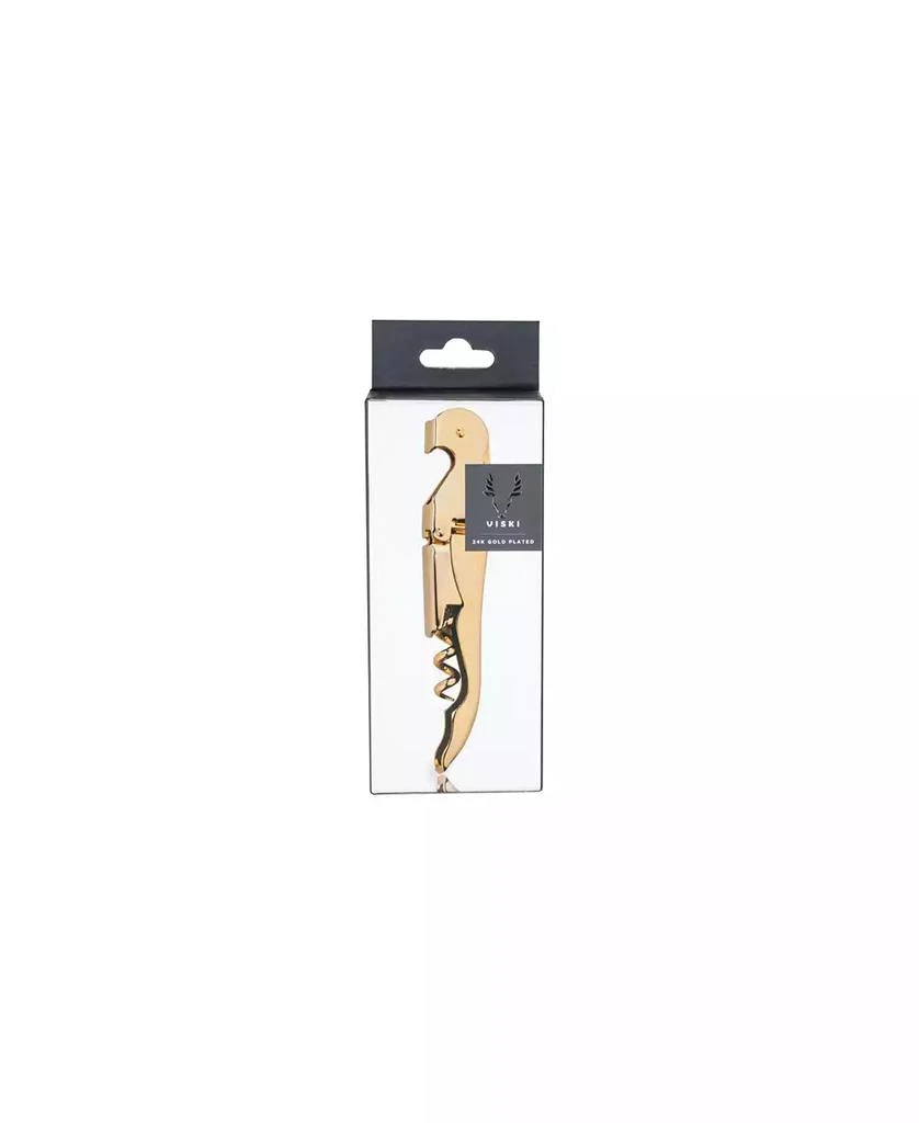 Viski 24k Gold Plated Signature Double Hinged Corkscrew 4
