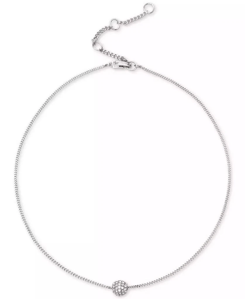 Givenchy Crystal Fireball Pendant Necklace 16" + 2" extender 2