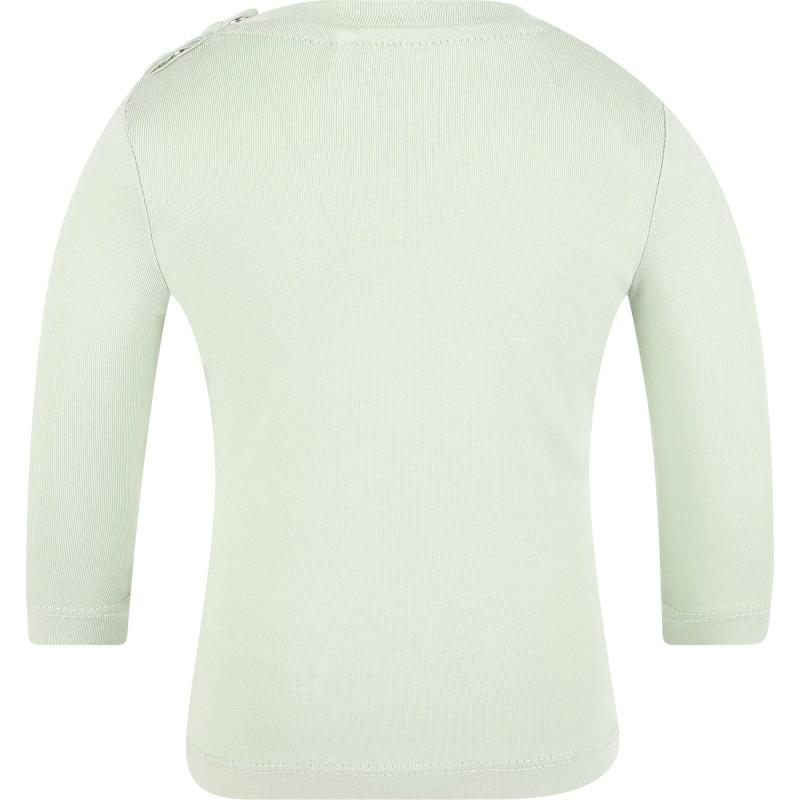 NAME IT® Best day ever long sleeved organic t shirt in light green