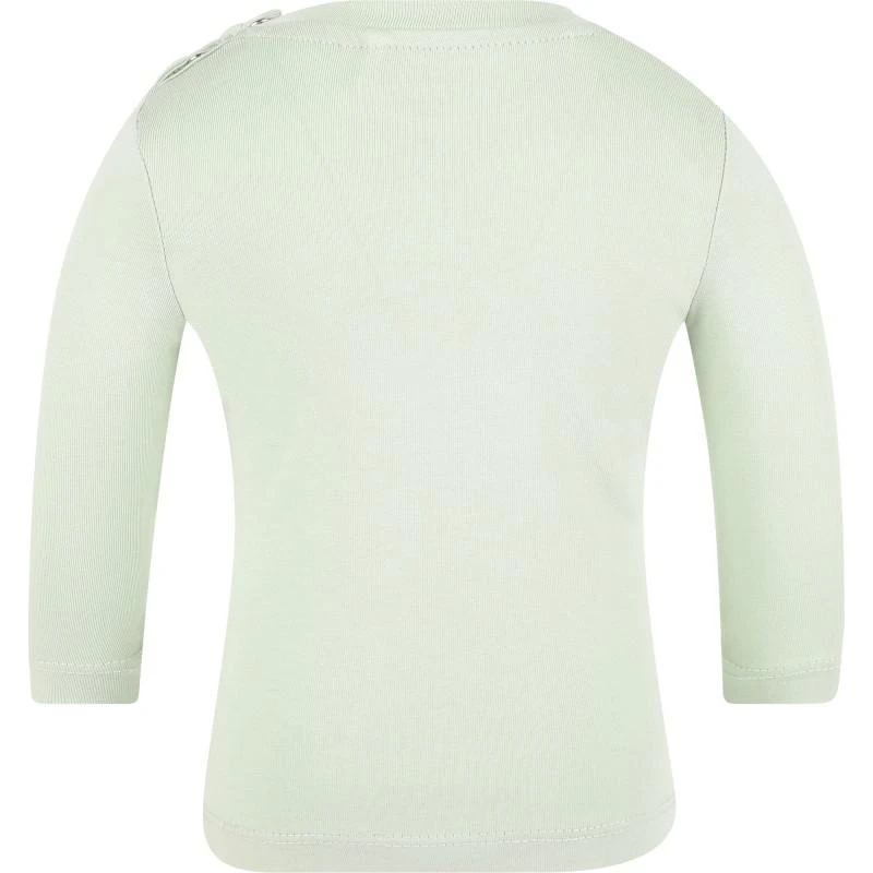 NAME IT® Best day ever long sleeved organic t shirt in light green 2