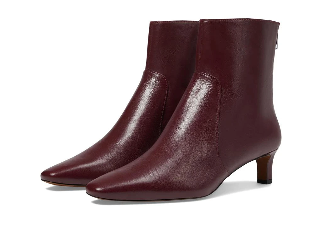 Madewell The Dimes Kitten-Heel Boot In Crinkle Leather 1